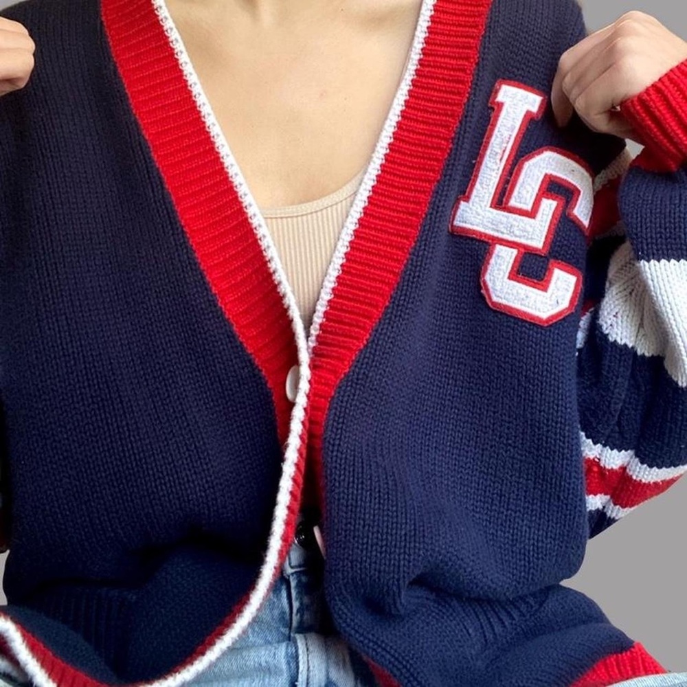 retro oversized cardigan
